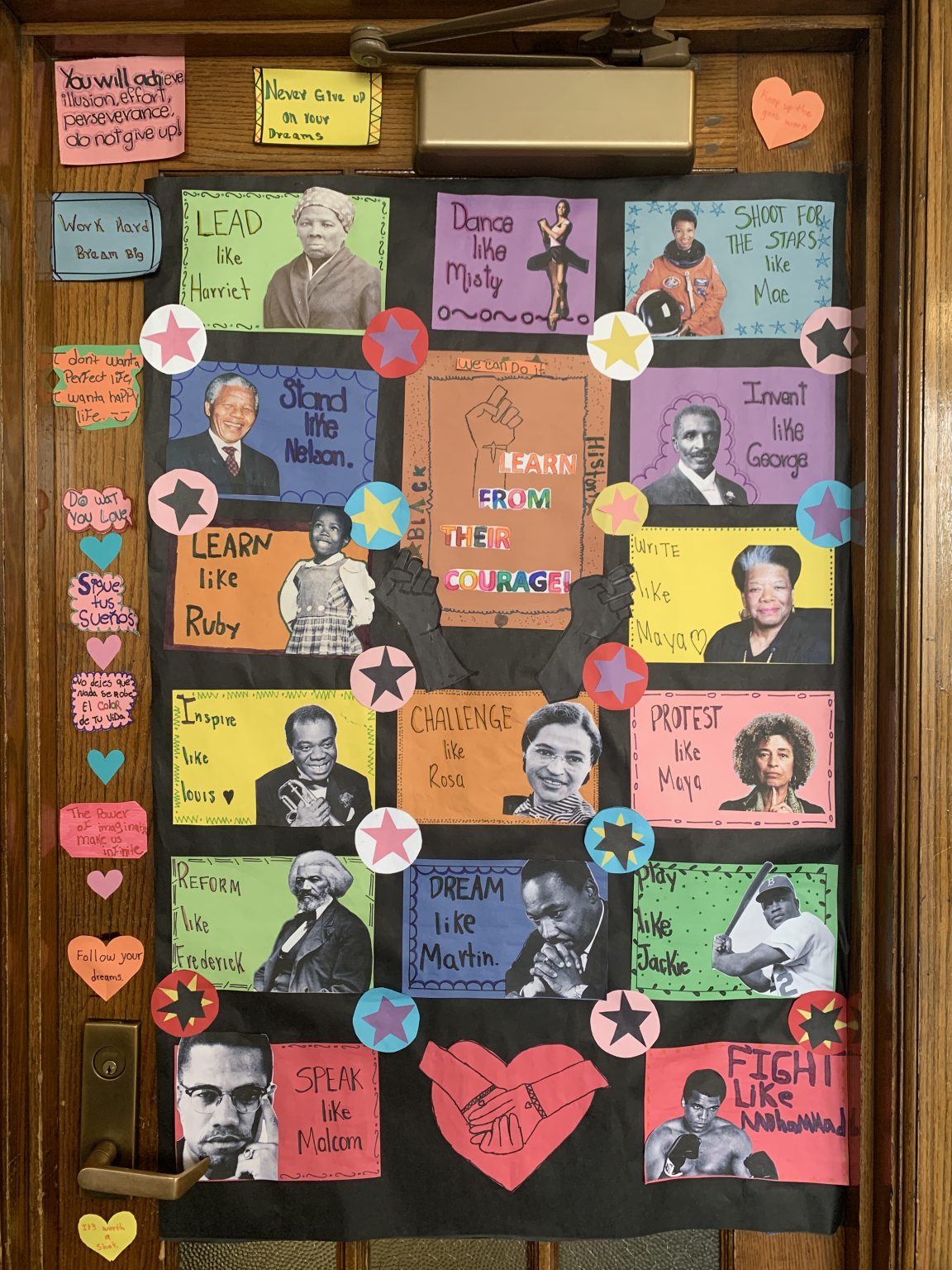 Black History Month Door Decorating Champions Hiatt Middle School