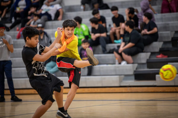Indoor Soccer Match Brings Students and Families Together
